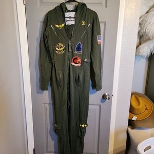 Onepiece aviator jumpsuit sz small